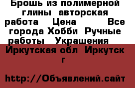 Брошь из полимерной глины, авторская работа. › Цена ­ 900 - Все города Хобби. Ручные работы » Украшения   . Иркутская обл.,Иркутск г.